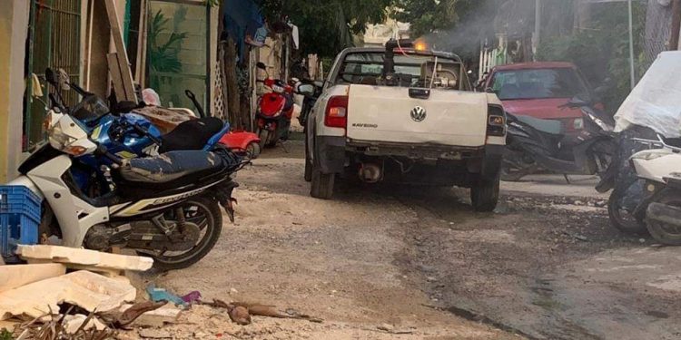 INICIAN EN ISLA MUJERES JORNADAS DE ABATIZACIÓN CONTRA EL DENGUE, ZIKA Y CHIKUNGUNYA