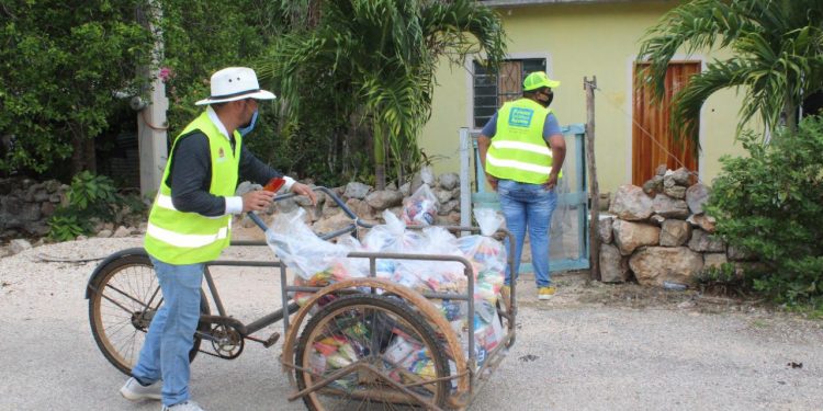 SAN FELIPE I, SANTA GERTRUDIS, SAN DIEGO, SAN MARCOS Y LA PRESUMIDA RECIBIERON LA SEGUNDA ENTREGA DE APOYO ALIMENTARIO QUE ENVÍA EL GOBIERNO DEL ESTADO