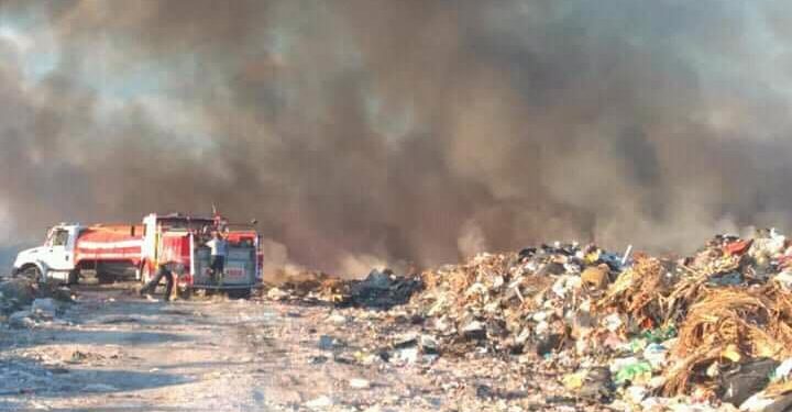 INCENDIO EN BASURERO DE CHETUMAL NO CEDE
