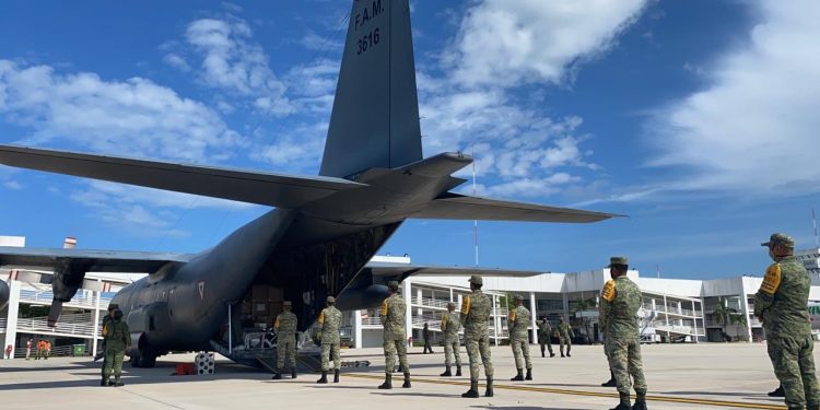 ENVÍA LA FEDERACIÓN A CANCÚN 16 TONELADAS DE INSUMOS Y AYUDA