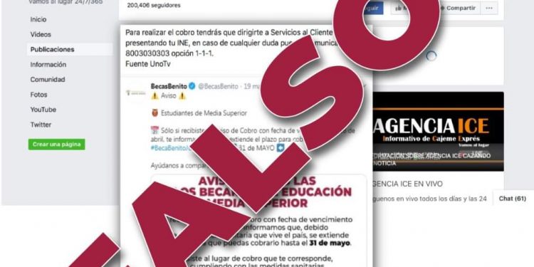 ALERTAN SOBRE PÁGINAS FALSAS RESPECTO A LAS BECAS BENITO JUÁREZ