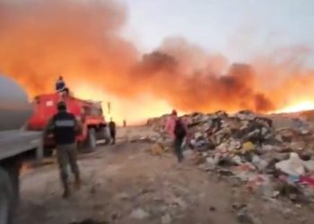 INCENDIO EN BASURERO DE OPB AFECTA A TODA LA CIUDAD