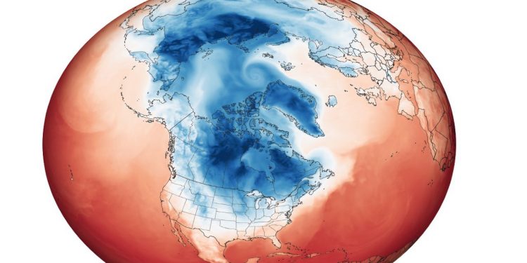 VÓRTICE POLAR LLEGA A ESTADOS UNIDOS