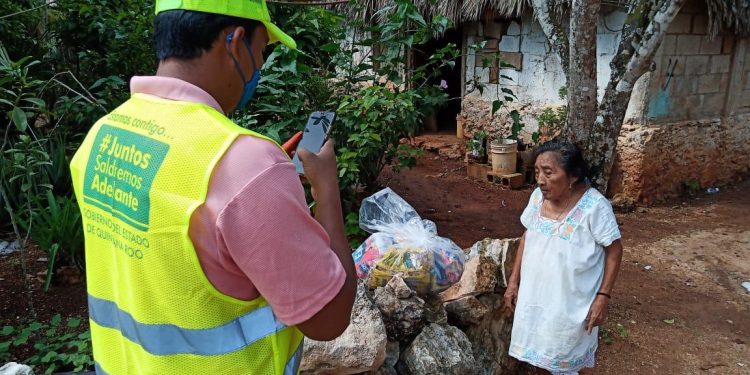 CASA POR CASA LA AYUDA ALIMENTARIA SE DISTRIBUYE EN JOSÉ MARÍA MORELOS