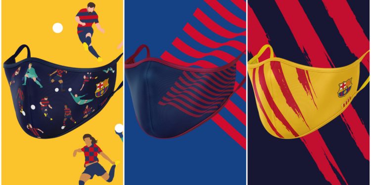 EL BARCELONA PONE A LA VENTA SUS PROPIOS CUBREBOCAS