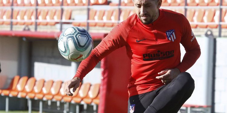 HÉCTOR HERRERA, FELIZ POR VOLVER A ENTRENAR CON ATLÉTICO DE MADRID
