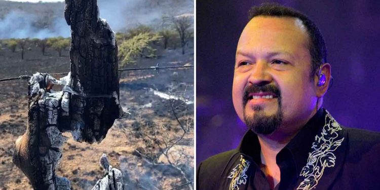PEPE AGUILAR PIERDE PROPIEDAD DE SU PADRE POR INCENDIO