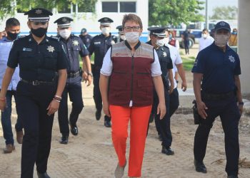RECONOCE LAURA BERISTAIN COMPROMISO DE LOS POLICÍAS POR UN SOLIDARIDAD SEGURO