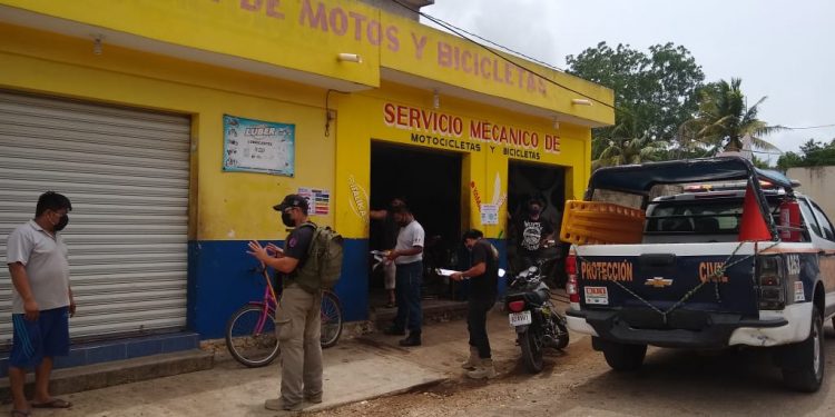 SUPERVISAN EN LÁZARO CÁRDENAS ACCIONES DE SEGURIDAD ANTE EL COVID 19.