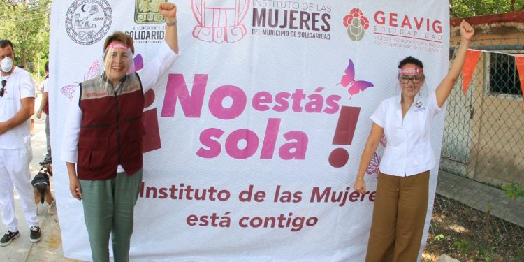 GOBIERNO DE LAURA BERISTAIN REFUERZA ATENCIÓN A LA MUJER EN PUERTO AVENTURAS