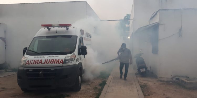 CONCLUYE PRIMERA FUMIGACIÓN CONTRA MOSQUITOS EN LA ZONA NORTE.