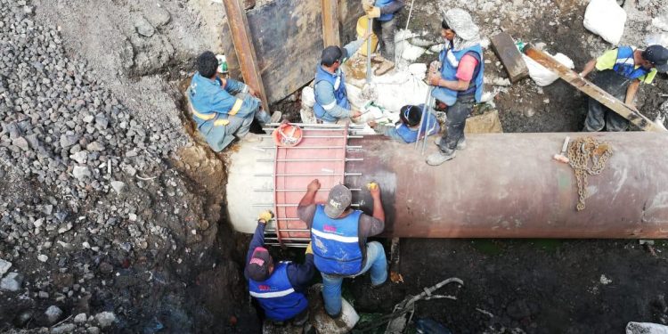 RESTABLECEN SERVICIO DE AGUA POTABLE EN BLOQUE MEDIANTE EL ACUEDUCTO MIXQUIC-SANTA CATARINA