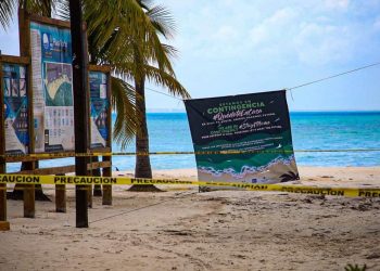PLAYAS DE ISLA MUJERES PERMANECERÁN CERRADAS