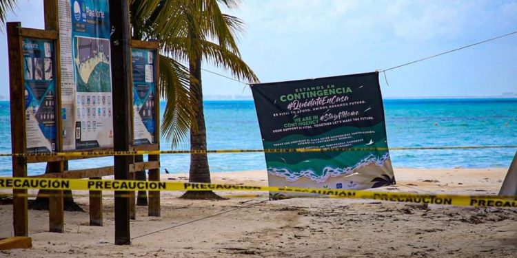 PLAYAS DE ISLA MUJERES PERMANECERÁN CERRADAS