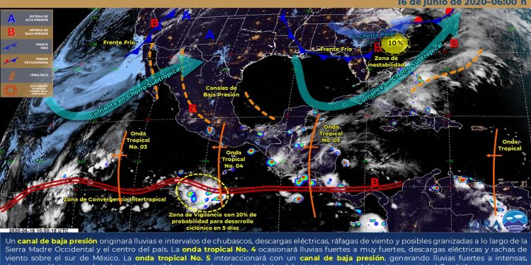 ONDA TROPICAL 5 TRAE LLUVIAS A QUINTANA ROO
