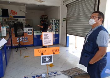 VISITAN ESTABLECIMIENTOS PARA EXHORTAR A CUMPLIR CON LAS MEDIDAS DE PREVENCIÓN
