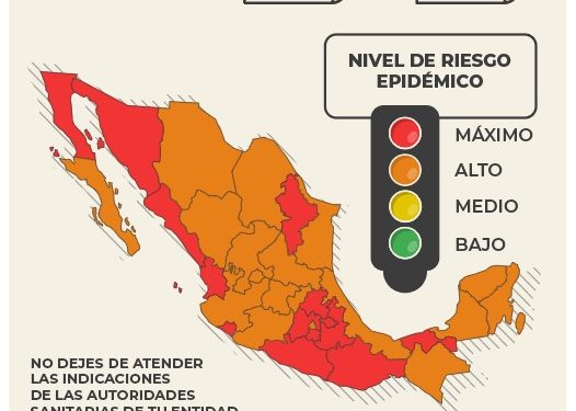 TE INFORMAMOS EL SEMÁFORO EPIDEMIOLÓGICO SEMANAL
