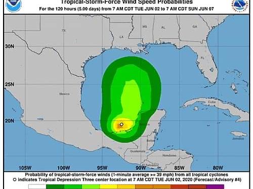 SE FORMA LA TORMENTA TROPICAL CRISTÓBAL