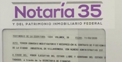 ADÁN: CON VOLUNTAD, INICIA ESCRITURACIÓN Y MUNICIPALIZACIÓN DE CIUDAD INDUSTRIAL