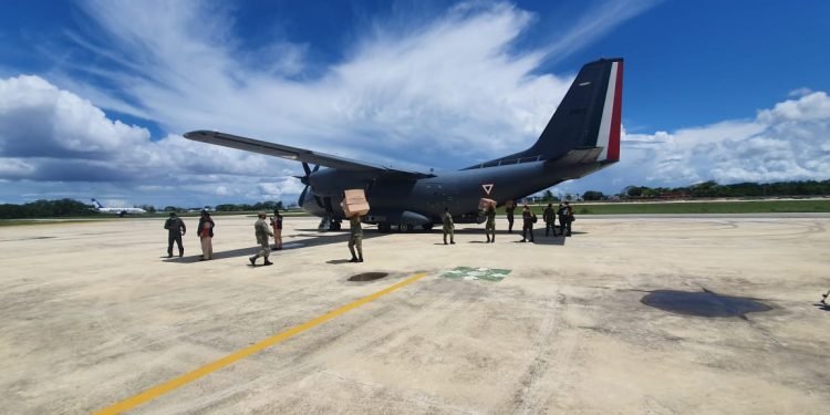 LLEGA NOVENO VUELO DE INSUMOS MÉDICOS A CHETUMAL