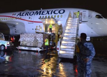 LLEGA A MÉXICO NUEVO VUELO CON INSUMOS PROCEDENTES DE CHINA