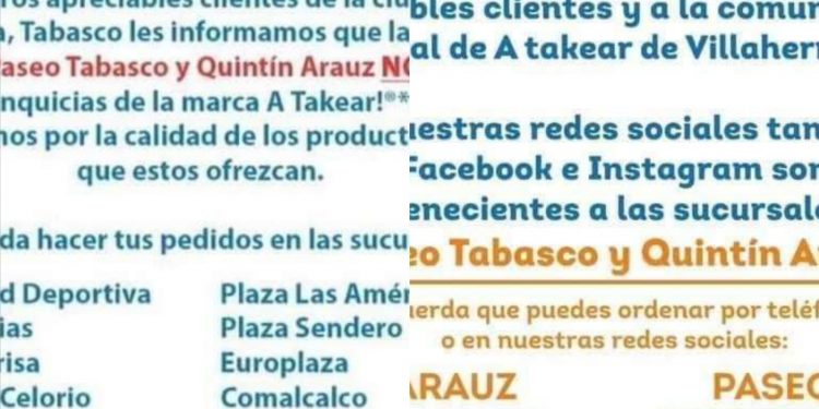 SOCIOS DE FAMOSA FRANQUICIA DE TAQUERÍAS HACEN EVIDENTE EN REDES SOCIALES «SU DIVORCIO» EN TABASCO