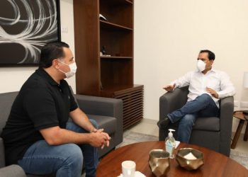 MAURICIO VILA DOSAL Y EL ALCALDE DE MÉRIDA, RENÁN BARRERA CONCHA TRABAJAN EN CONJUNTO PARA IMPULSAR LA REACTIVACIÓN ECONÓMICA DE LA CAPITAL YUCATECA