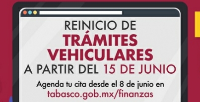 REINICIA SECRETARÍA DE FINANZAS TRÁMITES VEHICULARES POR CITAS