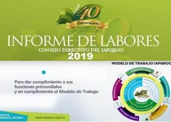 RINDE IAPQROO INFORME DE LABORES, DESTACA LA ASISTENCIA TÉCNICA