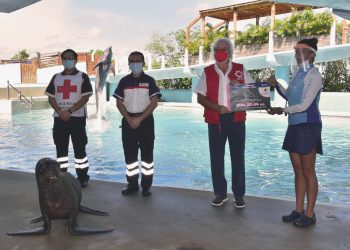 ENTREGA DELPHINUS DONATIVO A LA CRUZ ROJA