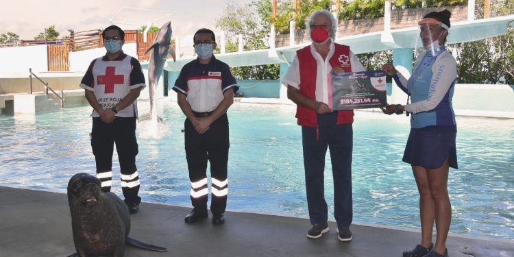 ENTREGA DELPHINUS DONATIVO A LA CRUZ ROJA