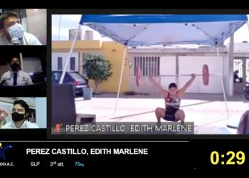 REALIZAN PRUEBA DE COMPETENCIA VIRTUAL DE LEVANTAMIENTO DE PESAS