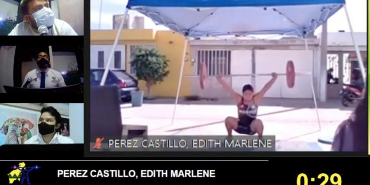 REALIZAN PRUEBA DE COMPETENCIA VIRTUAL DE LEVANTAMIENTO DE PESAS