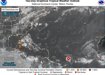 SURGE LA TORMENTA TROPICAL «GONZALO»