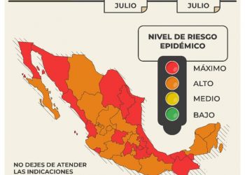 ASÍ ESTARÁ EL SEMÁFORO EPIDEMIOLÓGICO ESTA SEMANA EN EL PAÍS