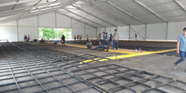 INICIA CONSTRUCCIÓN DE HOSPITAL TEMPORAL EN CHETUMAL PARA PACIENTES CON COVID-19