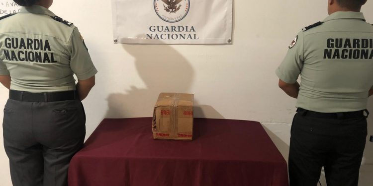 ASEGURA GUARDIA NACIONAL CARGAMENTO DE TOTOABA EN EL AEROPUERTO DE CANCÚN