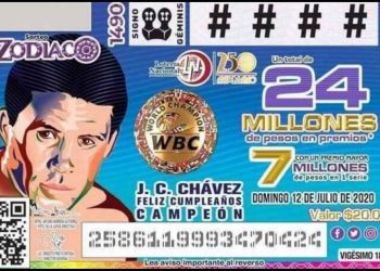 REGRESA LA LOTERÍA NACIONAL CON BILLETE DE CELEBRACIÓN DEL BOXEADOR JULIO CÉSAR CHÁVEZ