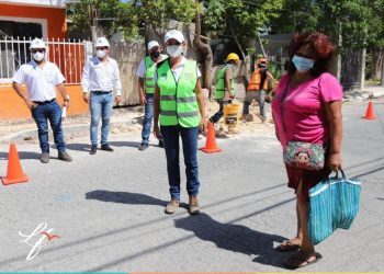 SUPERVISAN OBRAS EN LA ZETINA GASCA DE PUERTO MORELOS