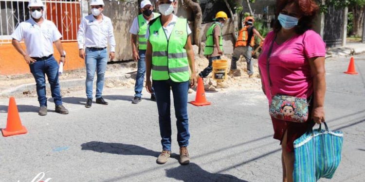SUPERVISAN OBRAS EN LA ZETINA GASCA DE PUERTO MORELOS