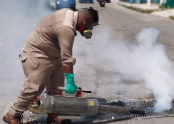 COMBATEN CRIADERO DE MOSQUITOS EN DIFERENTES ZONAS DE COZUMEL