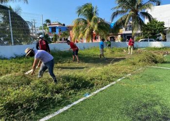 CONSERVAN INSTALACIONES DEPORTIVAS EN ISLA MUJERES LIMPIAS Y CUIDADAS