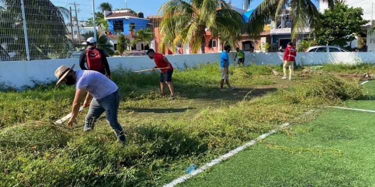 CONSERVAN INSTALACIONES DEPORTIVAS EN ISLA MUJERES LIMPIAS Y CUIDADAS