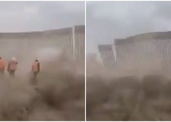 «HANNA» TIRA MURO DE TRUMP DURANTE SU PASO POR FRONTERA