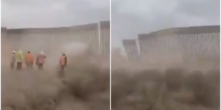 «HANNA» TIRA MURO DE TRUMP DURANTE SU PASO POR FRONTERA