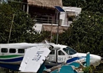 SE DESPISTA AVIONETA EN EL AERÓDROMO DE HOLBOX
