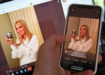 IVANKA TRUMP GENERA POLÉMICA AL POSAR CON LATA DE FRIJOLES GOYA