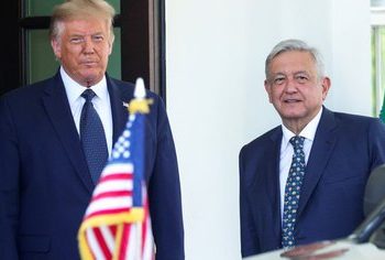 Las fotos más emblemáticas del esperado encuentro entre Trump y AMLO