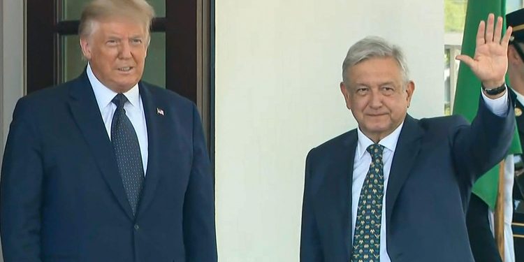 LÓPEZ OBRADOR Y TRUMP DIALOGAN EN LA CASA BLANCA