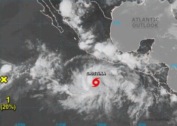 SE FORMA CRISTINA, LA TERCERA TORMENTA TROPICAL DE LA TEMPORADA DEL PACÍFICO